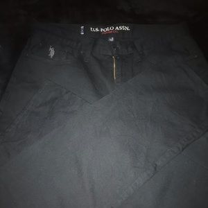 US POLLO ASSN STRAIGHT BLACK JEANS